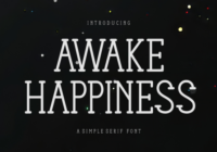 Awake Happiness Font - Featured Image