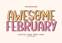 Awesome February Font - Featured Image