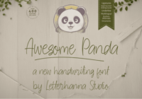 Awesome Panda Font - Featured Image