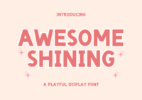 Awesome Shining Font - Featured Image