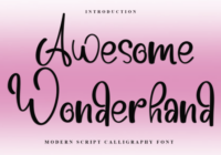 Awesome Wonderhand Font - Featured Image