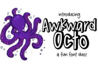 Awkward Octo Font - Featured Image