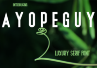 Ayopeguy Font - Featured Image
