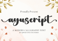 Ayuscript Font - Featured Image