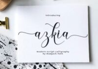 Azkia Font - Featured Image
