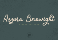 Azzura Lineweight Font - Featured Image