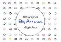 BM Graphics - Big Arrows Font - Featured Image