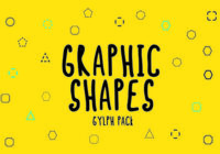 BM Graphics - Graphic Shapes Glyph Font - Featured Image