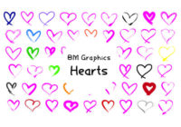 BM Graphics - Hearts Font - Featured Image