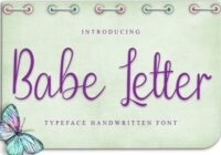 Babe Letter Font - Featured Image