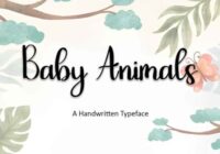 Baby Animals Font - Featured Image