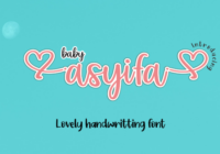 Baby Asyifa Font - Featured Image