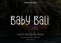 Baby Bali Font - Featured Image