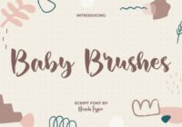 Baby Brushes Font - Featured Image