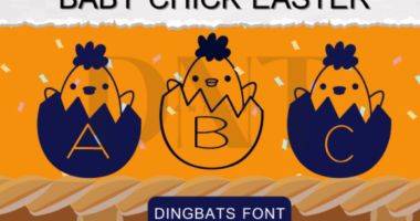 Baby Chick Easter Font - Featured Image