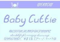 Baby Cuttie Font - Featured Image