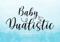 Baby Dualistic Font - Featured Image