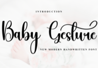 Baby Gesture Font - Featured Image