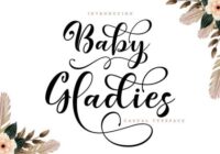 Baby Gladies Font - Featured Image