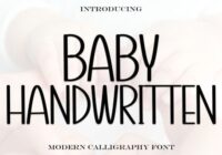 Baby Handwritten Font - Featured Image