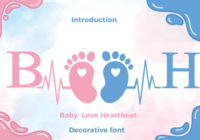 Baby Love Heartbeat Font - Featured Image