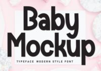 Baby Mockup Font - Featured Image