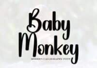 Baby Monkey Font - Featured Image