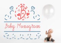Baby Monogram Font - Featured Image