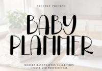 Baby Planner Font - Featured Image