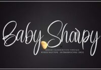 Baby Sharpy Font - Featured Image