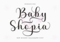 Baby Shopia Font - Featured Image