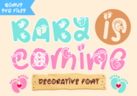 Baby is Coming Font - Featured Image