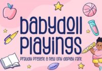 Babydoll Playings Font - Featured Image