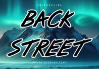 Back Street Font - Featured Image