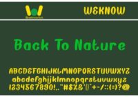 Back to Nature Font - Featured Image