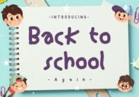 Back to School Again Font - Featured Image