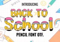 Back to School Pencil Font - Featured Image