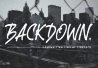 Backdown Font - Featured Image