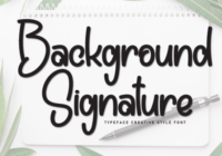 Background Signature Font - Featured Image