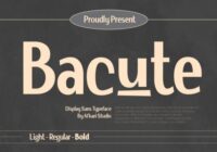 Bacute Font - Featured Image