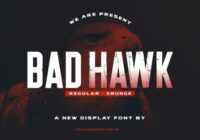 Bad Hawk Font - Featured Image