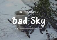 Bad Sky Font - Featured Image