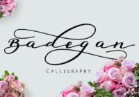 Badegan Calligraphy Font - Featured Image