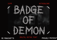 Badge of Demon Font - Featured Image