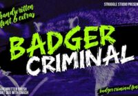 Badger Criminal Font - Featured Image