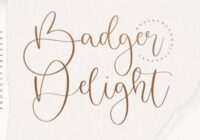 Badger Delight Font - Featured Image
