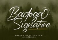 Badoga Signature Font - Featured Image