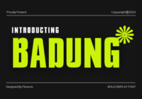Badung Font - Featured Image