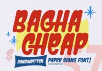 Bagha Cheap Font - Featured Image