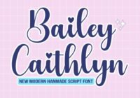 Bailey Caithlyn Font - Featured Image